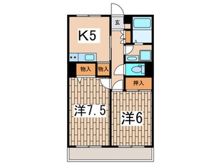 大和瓦マンションの物件間取画像